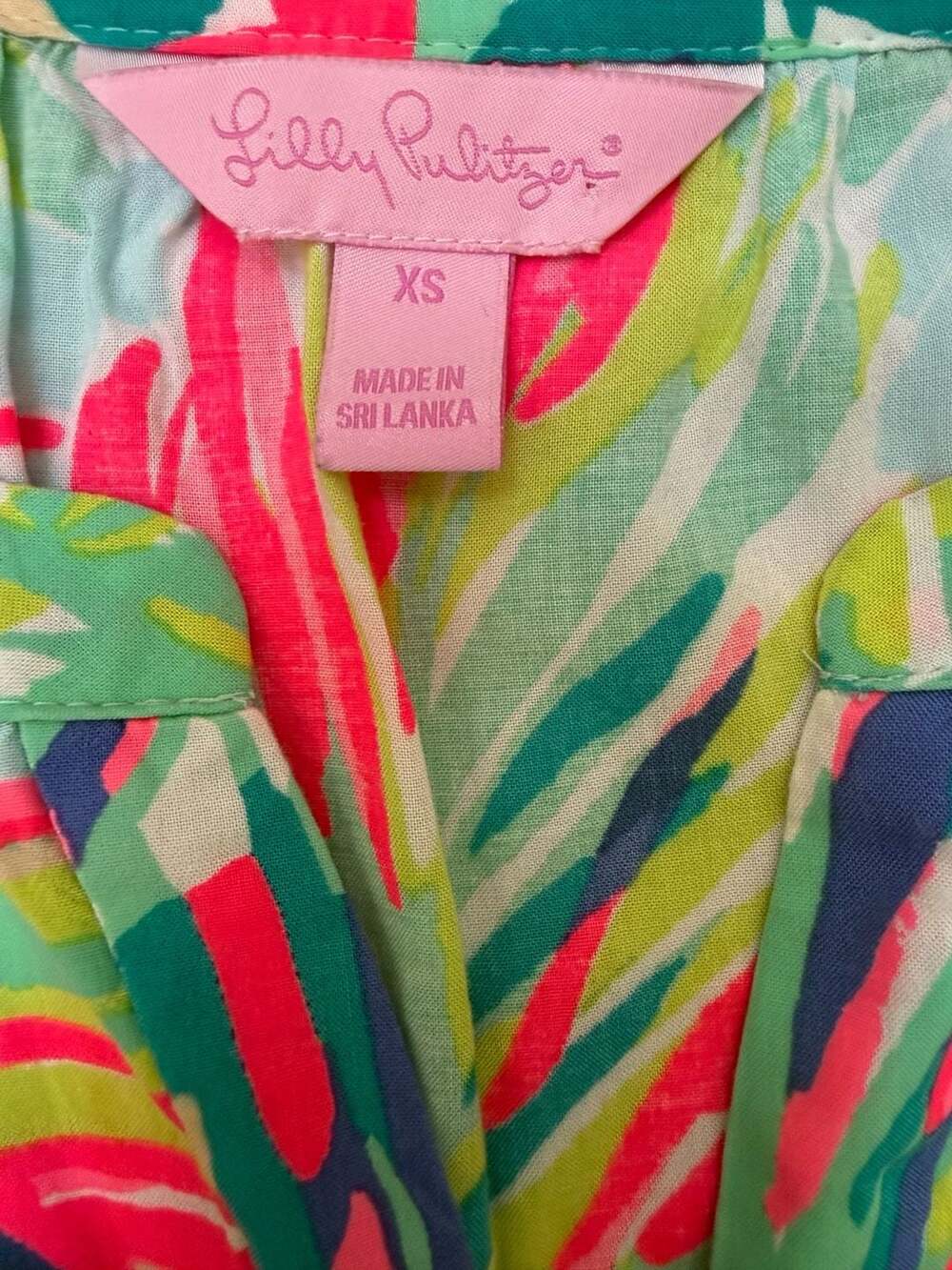 Lilly Pulitzer Margate Don't Leave Me Hanging Size XS Sleeveless Tunic Top